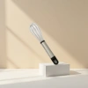 Silver stainless steel egg beater, household manual blender, kitchen baking tool Specification image